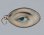 Anonyme Pendentif ; œil droit bleu peint en miniature Gouache, monture en (...)